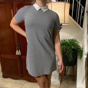 Zara Striped Collared Dress